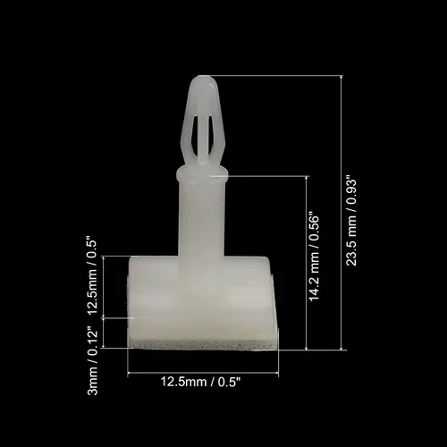 Miniatura 2 de PATIKIL Separador adhesivo, paquete de 50 unidades de soporte de aislamiento de montaje inverso, columna de aislamiento, espaciador de PCB, altura
