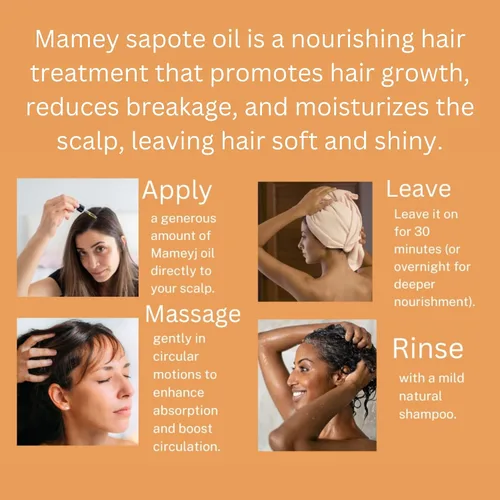 Miniatura 2 de Best Nature's Cosmetics Mamey Sapote Oil Organic - revitaliza la piel seca y el cabello con un control profundo de la humedad y el encrespamiento.