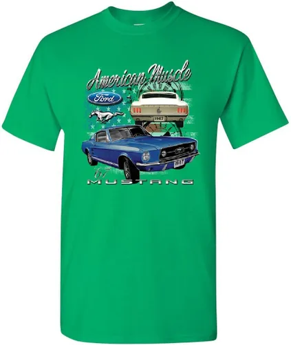 Miniatura 9 de Ford Mustang Shelby 1967 GT - Camiseta para hombre de Muscle Cars Azul marino