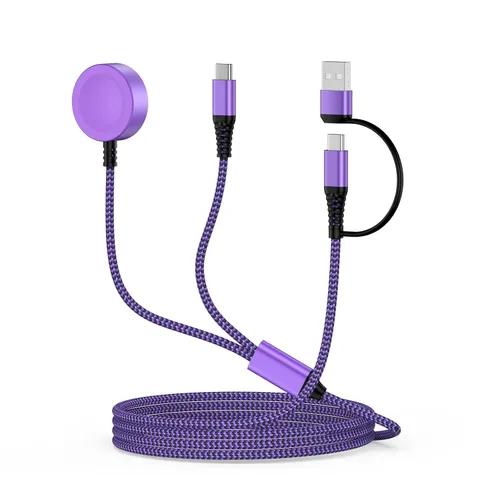 Miniatura 8 de Magnetic Samsung Fast Charger Cord for Galaxy Watch 8 Classic/8/7/Ultra/6/6/5 Pro/5/4/3/FE/2/ 2in1 USB A & USB C Fast Charging Cord 6FT for Samsung
