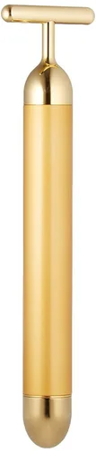 Miniatura 2 de Barra de masaje facial con dorado de 24 quilates, masajeador eléctrico a pulso en forma de T, para piel sensible, acción reafirmante