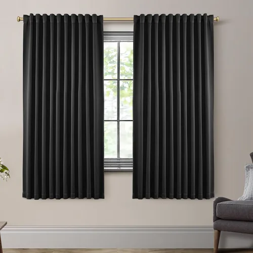 Miniatura 84 de SHINELAND Cortinas opacas cortas para ventanas de dormitorio, cortinas de baño, 45 pulgadas de largo