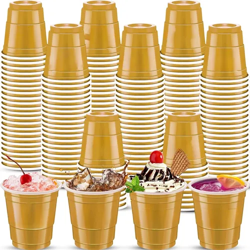 Miniatura 27 de 500 piezas Vasos de Chupito de Plástico Lake Bule de 2 onzas vasos de chupito azules Revelación de Género vasos de chupito desechables para beber
