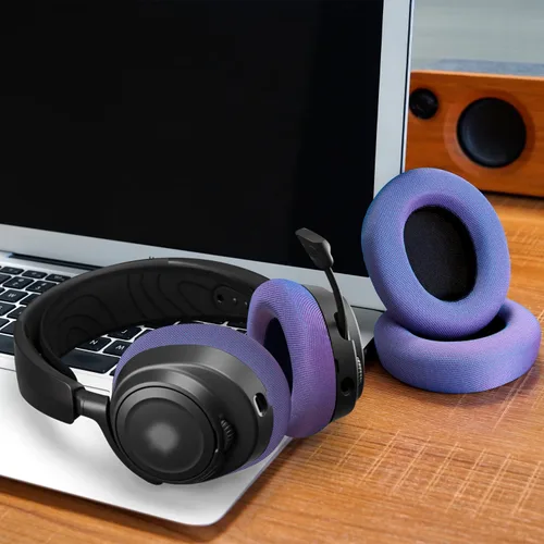 Miniatura 6 de Almohadillas de repuesto para SteelSeries Arctis Nova – Almohadillas de tela de malla mágica para auriculares Arctis Nova Pro Wired, Nova 1, 3, 4
