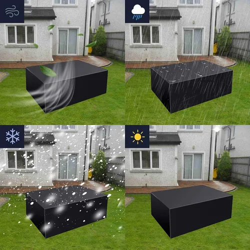 Miniatura 4 de Fundas resistentes para muebles de patio, impermeables, de 24 x 24 x 24 pulgadas, juego de fundas para muebles de patio, fundas para muebles