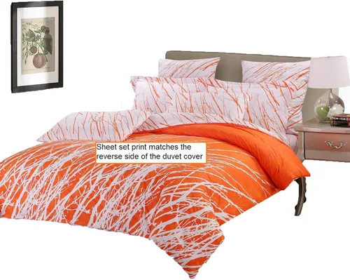 Miniatura 3 de Swanson Beddings Tree - Juego de sábanas de 4 piezas, 100% algodón: sábana bajera, sábana encimera y un par de fundas de almohada