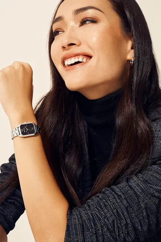 Miniatura 3 de Anne Klein - Reloj de pulsera para mujer, PlateadoNegro