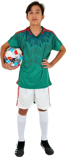 PAIRFORMANCE Uniformes de fútbol para niños, camiseta deportiva de equipo y pantalones cortos para niños, ropa deportiva, unisex, de 4 a 14 años