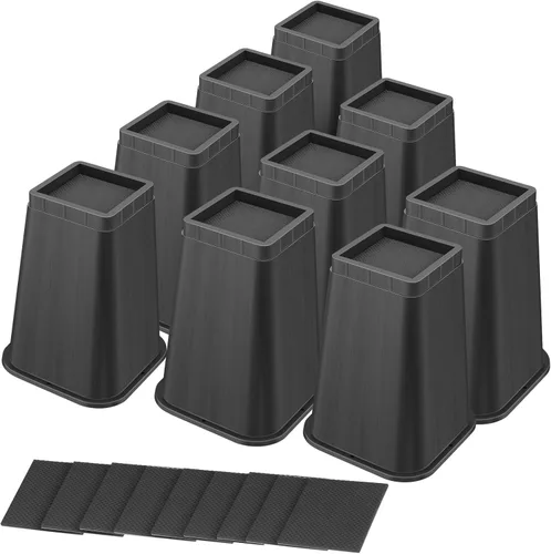 Miniatura 13 de shouwuhho Elevador de Cama de 8 Pulgadas de Alta Resistencia, Elevador de Muebles de 12" 8" 4" para Mesa, Pata de Escritorio, Sofá, Sofá Cama