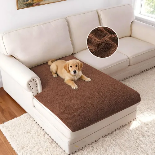 Miniatura 20 de H.VERSAILTEX Funda Antideslizante para Sofá de Mascotas Protector de Cama de Perro de Chenilla Funda de Sofá Gruesa y Suave Apta para Mascotas