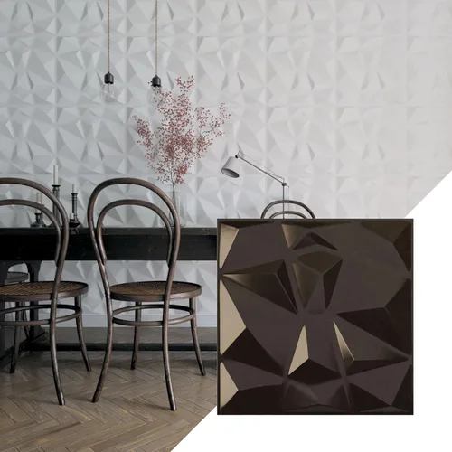 Miniatura 18 de Ekena Millwork 19 5/8 pulgadas de ancho x 19 5/8 pulgadas de alto, Niobe EnduraWall decorativo 3D, laguna satinada (cubre 2.67 pies cuadrados).