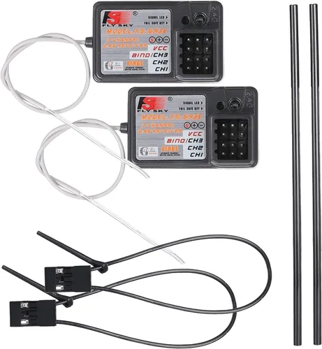Miniatura 2 de Globact Flysky FS-GR3E AFHDS Receptor de largo alcance 2.4G 3CH para FS-GT2 FS-GT2B FS-GT3B FS-GT3C FZ-IT4S Transmisor RC Car Boat (2 piezas)