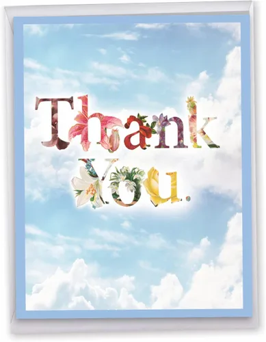 Miniatura 9 de NobleWorks - Tarjeta de felicitación de agradecimiento extra grande de nosotros de 8.5 x 11 pulgadas con sobre (paquete de 1) de gran tamaño Jumbo