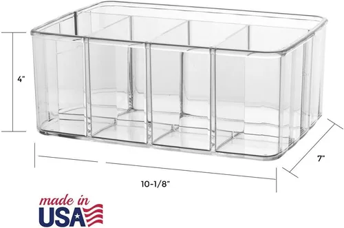 Miniatura 3 de Organizador de mueble de lavamanos de plástico transparente de calidad superior. 5 compartimientos.