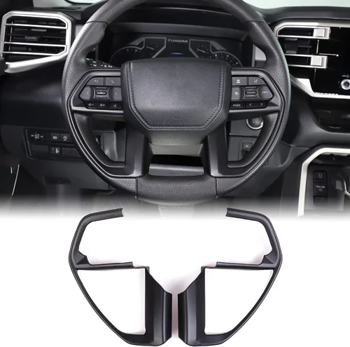 Aunginsy Cubierta para panel de botón de dirección de consola central compatible con Toyota Tundra/Sequoia 2022-2026 Tacoma 2024+, panel de Negro