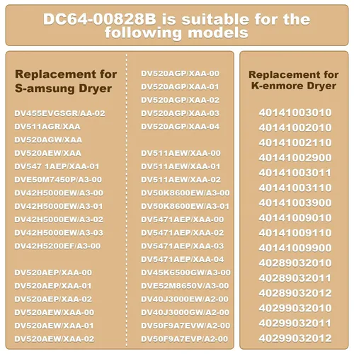Miniatura 5 de Interruptor de puerta de secadora DC64-00828B actualizado para interruptor de puerta de secadora Samsung compatible con DC64-00828A PS4210964