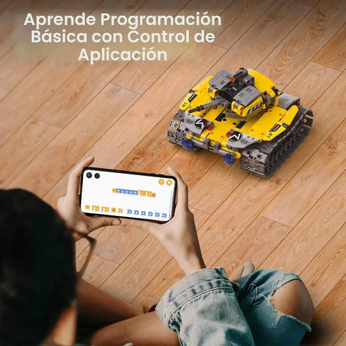 Miniatura 4 de Sillbird Kit de construcción de robot con control remoto, regalos STEM para niños de 8 a 13 años, juguetes robóticos de codificación para cumpleaños