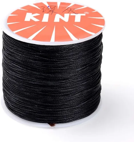 Miniatura 8 de Cordón de poliéster encerado de 119 yardas de 0.020 in, cuentas gruesas y coloridas pulseras de hilo trenzado para macramé para fabricación