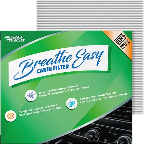Miniatura 25 de Spearhead OEM+ Filtro de aire de cabina Particulate Breathe Easy Compatible con 2015-17 Chrysler 200, 2014-18 Cherokee como OEM Proporciona