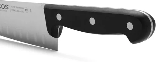 Miniatura 4 de Arcos Cuchillo de chef Granton de acero inoxidable de 8 pulgadas. Cuchillo de cocina para cortar y pelar alimentos pequeños. Mango ergonómico
