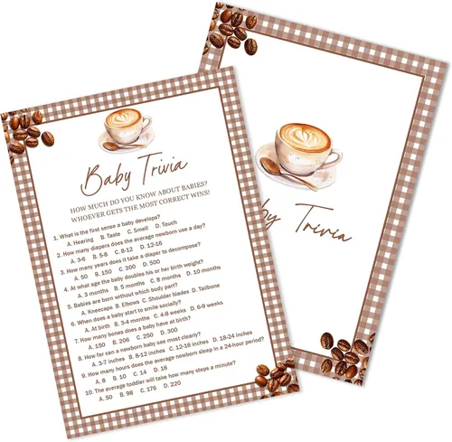 Miniatura 10 de Baby Feud - Juego de baby shower, estilo café, divertidas tarjetas de relleno para niños y niñas, decoración de mesa de fiesta de revelación