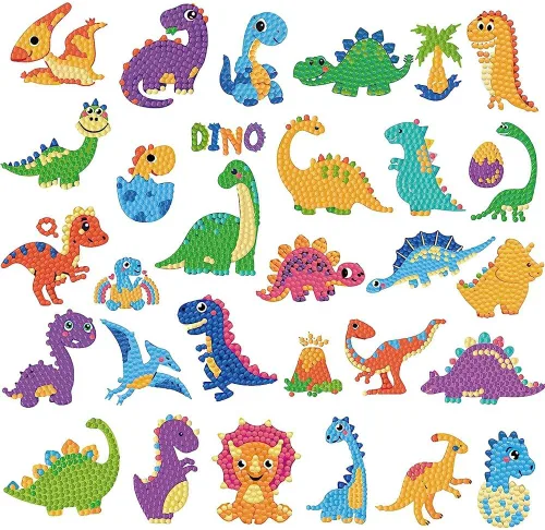 Miniatura 7 de Labeol Kits de arte de diamantes para niños y niñas de 6 a 8 a 10 a 12 años, fáciles de hacer tú mismo, creativas calcomanías de arte de diamantes