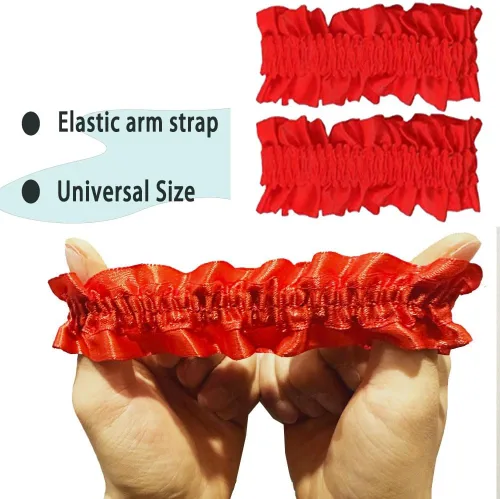 Miniatura 2 de Firdnyohs 1 par de ligas de brazo para hombre, ligas de manga de los años 20, liguero rojo rugiente, ligas de brazo rojo de los años 20, disfraces