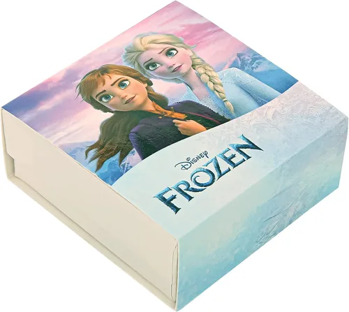 Miniatura 6 de Colgante de cristal morado 925 Frozen Elsa & ANNA RD con cadena de 15 pulgadas