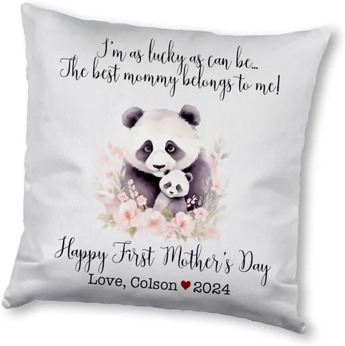 Miniatura 13 de Generic Panda, funda de almohada personalizada para el primer día de la madre, funda de almohada personalizada para el día de la madre, regalo