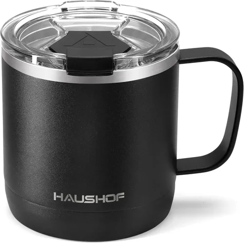 Miniatura 8 de HAUSHOF Taza con tapa, taza de café aislada de 14 onzas con asa para la mejor mamá, regalos de cumpleaños de Navidad, cinta rosa Lazo rosado