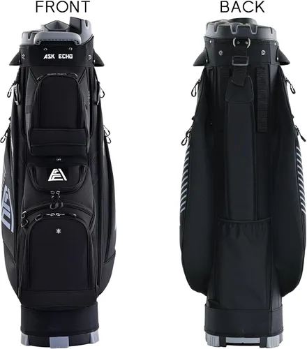Miniatura 5 de ASK ECHO Bolsa de carrito de golf T-Lock 2024 con organizador de 14 vías, bolsa de carrito premium con asas y cubierta para lluvia, para hombres
