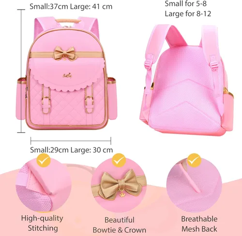 Miniatura 5 de Mochila impermeable de PU para niños de la escuela primaria