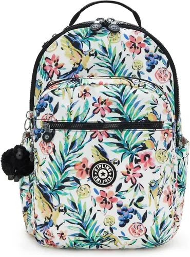 Miniatura 39 de Kipling Mochila para portátil Seoul de 15 pulgadas para mujer, duradera, espaciosa, con correas acolchadas para el hombro, funda protectora