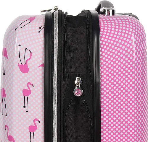 Miniatura 5 de Betsey Johnson Maleta rígida de equipaje de 3 piezas con ruedas giratorias 20 pulgadas 26 pulgadas 30 pulgadas talla única puntal flamenco Puntal