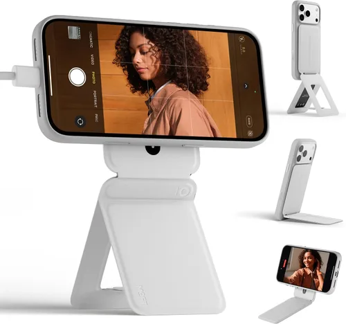 Miniatura 19 de MOFT MOVAS - Billetera con trípode para teléfono, 3 en 1, soporte magnético compatible con NFC, soporte para tarjetas ajustable de cuero vegano
