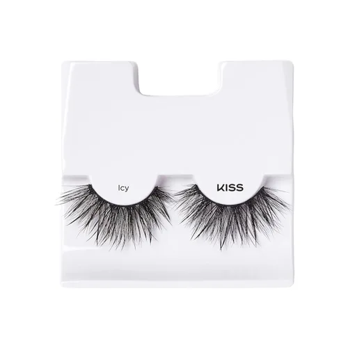 Miniatura 6 de KISS - Pestañas postizas Lash Drip, Spiky X Boost Volume, efecto hidratado de aspecto húmedo único, pestañas postizas reutilizables de varias (Icy)
