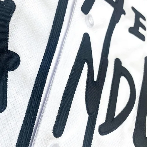Miniatura 4 de Camiseta de béisbol The Sandlot, Benny 'The Jet' Rodríguez #30 con botones, manga corta con botones, camisetas clásicas de los años 90 para hombre