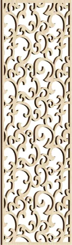 Miniatura 161 de Wheatland Paneles de pared decorativos de madera con calado, 9 3/8 pulgadas de ancho x 24 3/8 pulgadas de alto x 1/4 de alto, nogal