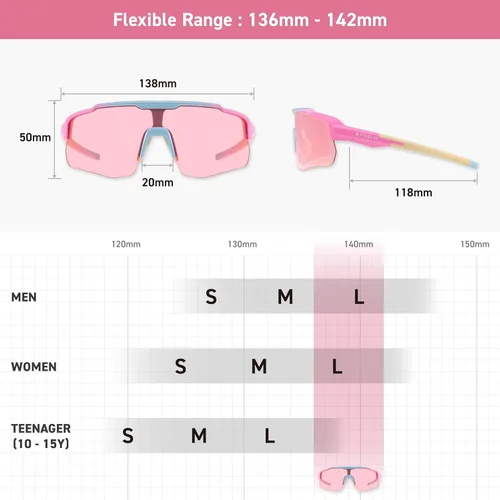 Miniatura 8 de MOTIONVIEW - Gafas de sol deportivas para exteriores, HD, alto contraste, UV400, para correr, béisbol, softbol, deportes, ecológicas