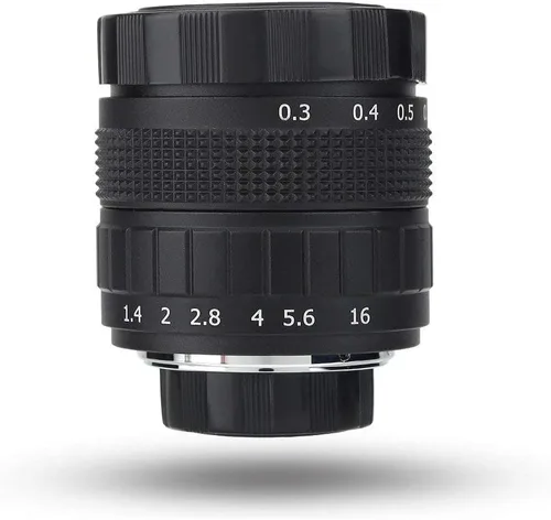 Lente de CCTV para montaje C, lente de TV de circuito cerrado de 1.969 in f/1.4, lentes focales fijas manuales, accesorio para cámara de fotografía