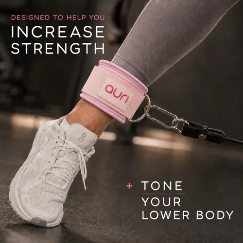 Miniatura 6 de Ankle Strap for Cable Machine - Padded Neoprene Cuff with Stainless Steel D-Ring for Comfort & Support During Glute Kickbacks, Leg Extensions, Hip