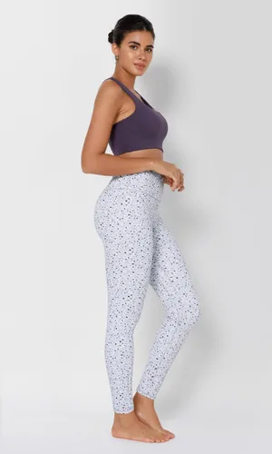 Miniatura 3 de ODODOS Leggings de yoga de cintura cruzada para mujer con bolsillo interior, 23"25"28" pantalones de yoga de entrenamiento con cruce fruncido
