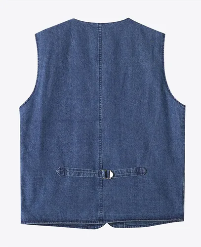 Miniatura 2 de HangNiFang - Chaleco casual con cuello en V para hombre