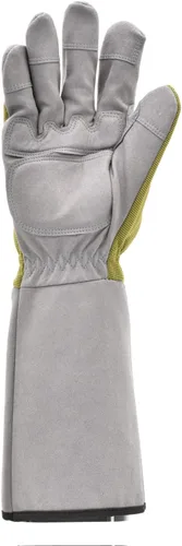 Miniatura 4 de G & F Products Florist Pro - Guantes de jardinería de rosa, palma de cuero sintético, protección contra espinas, manga larga