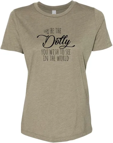 Miniatura 11 de Cute Women's Screen Printed Crew Neck Tee, Shirts With Sayings, Dusty Blue or Olive