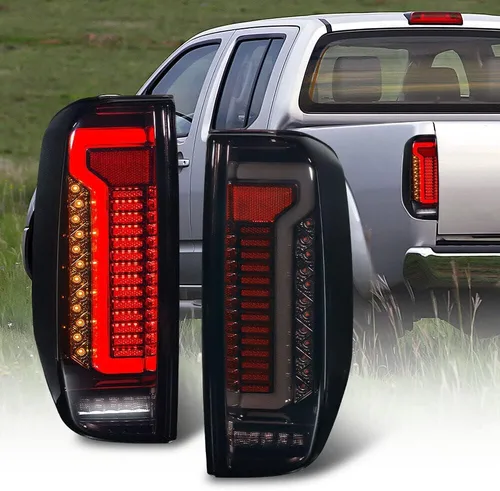 MGSTORM Reemplazo del conjunto de luces traseras de freno trasero para Nissan Navara D40 Frontier 2005-2021, lente ahumada