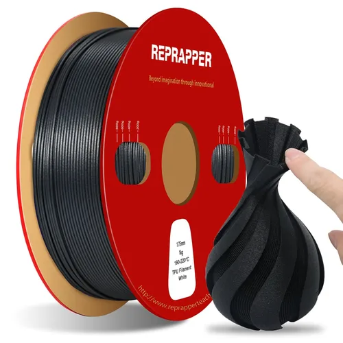 Miniatura 26 de RepRapper Filamento de ácido poliláctico (PLA), paquete de muestra de purpurina multicolor, brillante Galaxy Silk PLA0.069 pulgadas para impresora