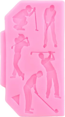 Miniatura 6 de Zixiang Moldes de silicona para golf, bolas de golf, molde de fondant, molde de club de golf para decoración de pasteles, decoración de cupcakes