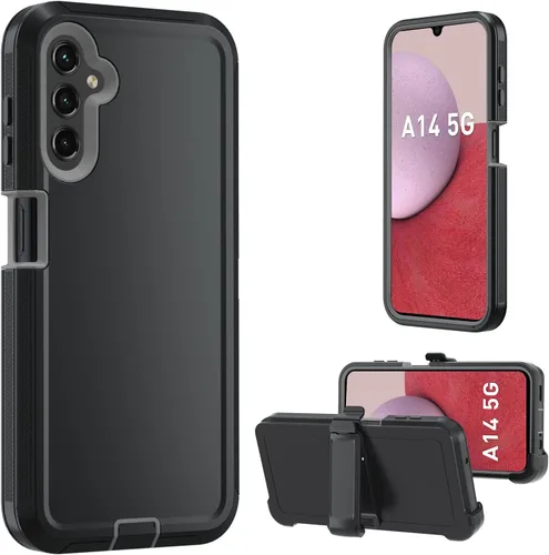 Miniatura 13 de Funda para Samsung Galaxy A14 5G, A14 5G resistente, [protección de grado militar] [a prueba de golpes] [a prueba de caídas] [a prueba de polvo]