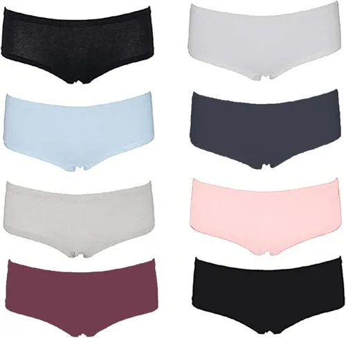 Miniatura 2 de Emprella Paquete de 5 u 8 pantalones cortos para mujer, ropa interior de algodón suave para mujer